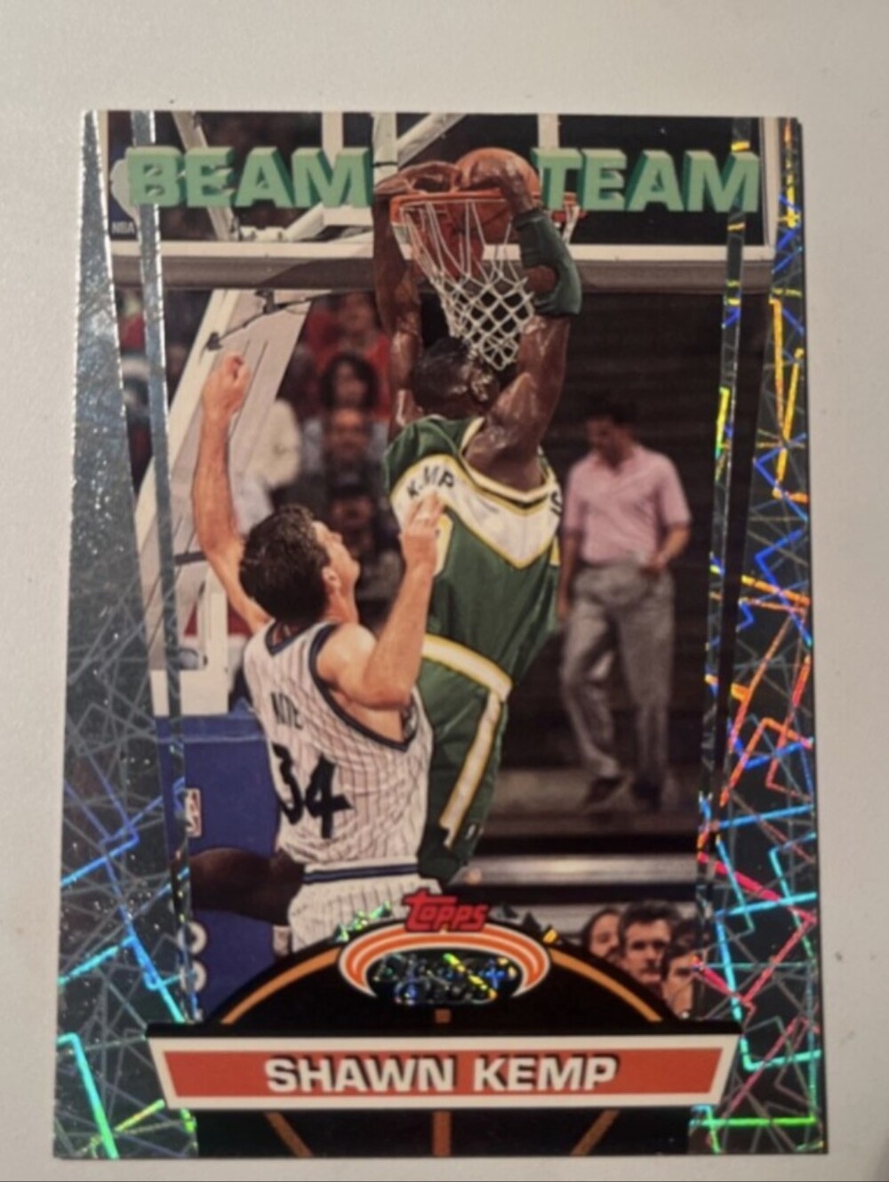 1992-93 Stadium Club Beam Team Members Only #3 Shawn Kemp Seattle SuperSonics